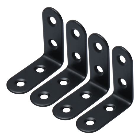 black steel metal brackets|black angle brackets screwfix.